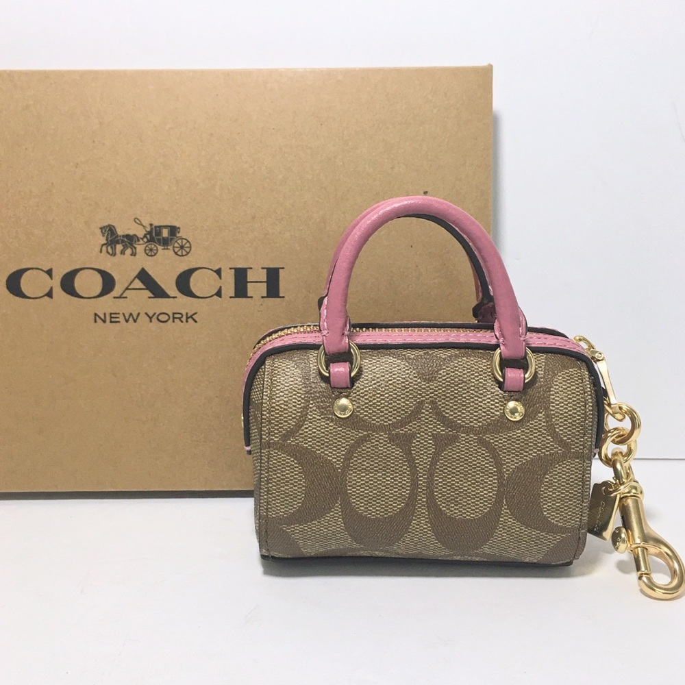 Coach Mini Rowan Satchel Bag Purse Charm NWT - Picture 8 of 9